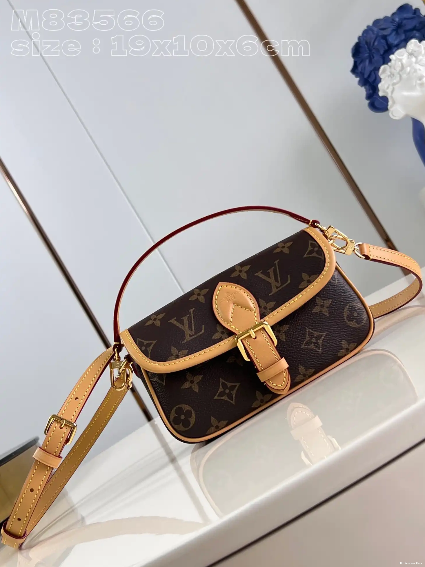 Aaa replica ru Nano Diane-19*10.5*6 CM LOUIS VUITTON 0512
